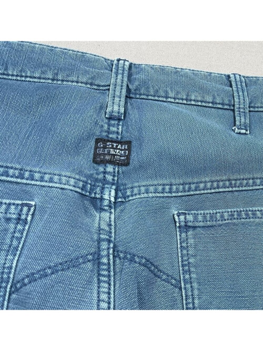 G-Star Raw 5620 Elwood 3D 96 Innovation Regular Blue Canvas Pants - Men 32 X 32 - Picture 13 of 16